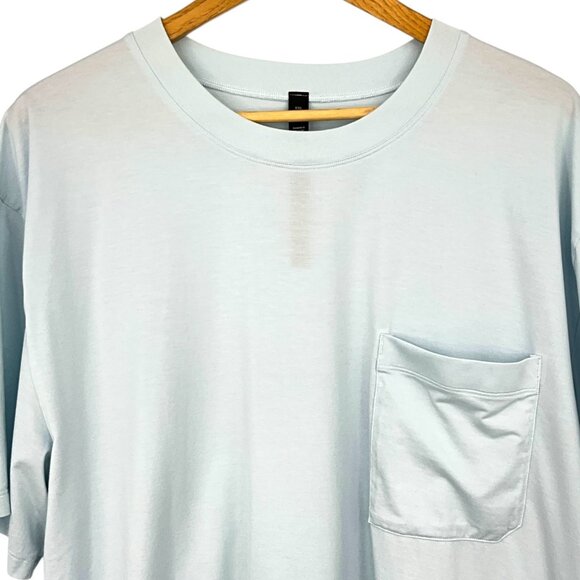 Lululemon The Fundamental Pocket T-Shirt Delicate Mint Size XXL Pima Cotton NWOT - Picture 2 of 5